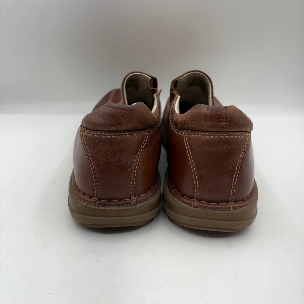 GBX Henley Mens Brown Leather‎ Slip On Loafer Driving Moc Shoes Size 10M